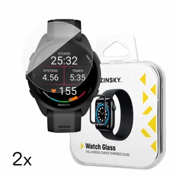 Wozinsky Full Glue Tempered Glass for Garmin Forerunner 165 (2 pcs.)