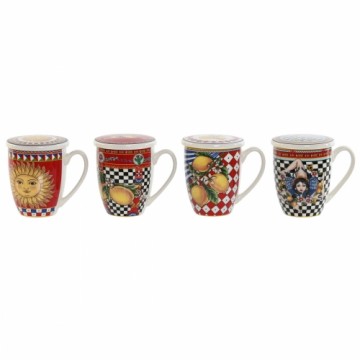 Набор из 4 кружек Mug Home ESPRIT Жёлтый Красный современный Лимонный 380 ml (4 штук)