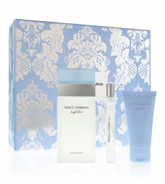 Dolce & Gabbana Light Blue eau de toilette for women 100ml + body cream 50 ml + eau de toilette 10 ml gift set