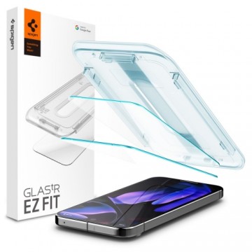 SPIGEN GLAS.TR "EZ FIT" RŪDĪTS STIKLS 2 GAB GOOGLE PIXEL 9 | 9 PRO CAURSPĪDĪGS