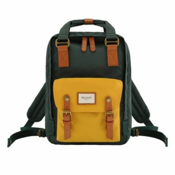 Himawari 188L 14'' laptop backpack (green-yellow)