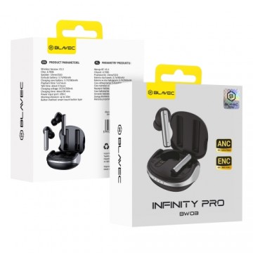 OEM Blavec Bluetooth TWS Earphones BW03 Infinity Pro ANC+ENC (BW03IP-B) black