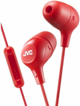 JVC HA-FX38M-R-E Marshmallow наушники с пультом и микрофоном