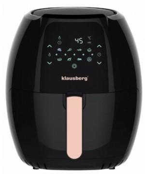 Air fryer, black-rosegold, 7.7l Klausberg.