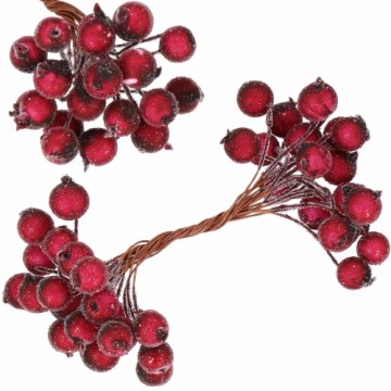 Artificial decorative rowan, frosted branch Springos CA0745 100 pcs