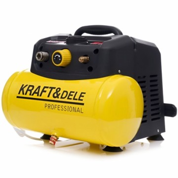 Kraft&dele Kompressors bezeļļas 6l 180l/min 8bar KD1415