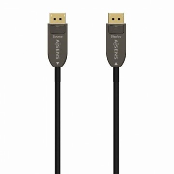 DisplayPort Cable Aisens A155-0607 Black 15 m