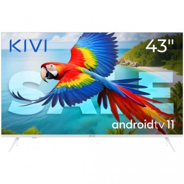 Kivi 43', UHD, Android TV 11, White, 3840x2160, 60 Hz, Sound 2x12W, 53 kWh/1000h , BT5.1, HDMI ports 4, 24 months