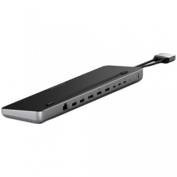 SATECHI Dual Dock Stand - Docking Station with NVMe SSD Enclosure (Space Gray)