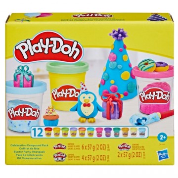 PLAY-DOH Svētku plastilīna komplekts, 12 gab.