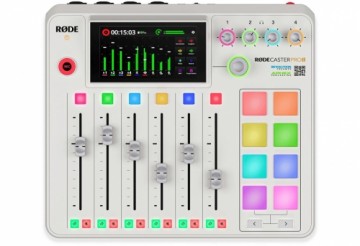 RODE RODECaster Pro II White - podcast production studio, white