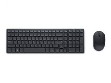 Dell Silent Keyboard and Mouse KM555 - keyboard and mouse set - QWERTZ - German - black Input Device