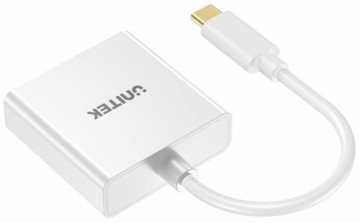 UNITEK ADATPER USB-C - DVI 1080P@60HZ,WHT,15CM M/F