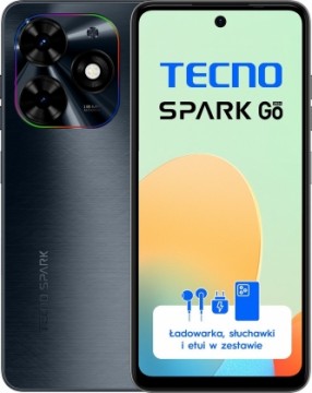 Smartfon TECNO SPARK GO 2024 4/128GB 4G (LTE) Gravity Black