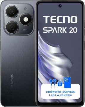 Smartfon TECNO SPARK 20 8/256GB 90Hz 4G LTE Gravity Black