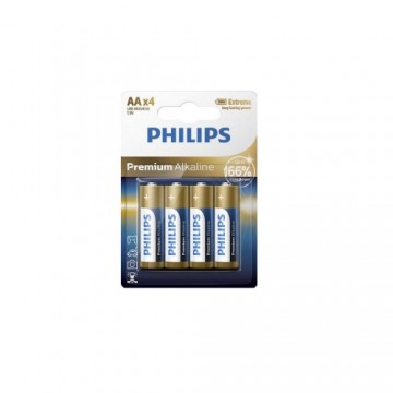 Battery PHILIPS AA LR6 4pcs Premium Alkaline