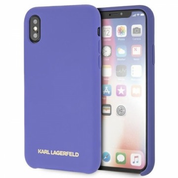 Karl Lagerfeld KLHCPXSLVOG iPhone X|Xs  hardcase fioletowy|violet Silicone