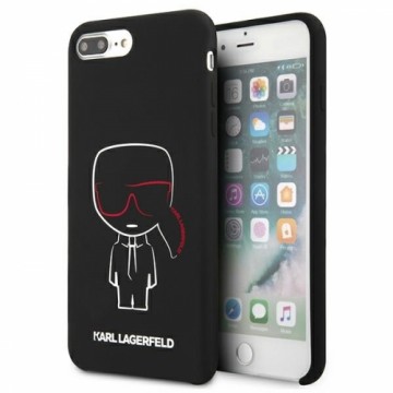 Karl Lagerfeld KLHCI8LSLKCBK  iPhone 7|8  Plus hardcase czarny|black Silicone Karl Iconic