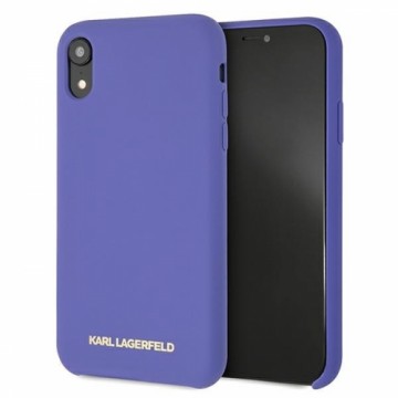 Karl Lagerfeld KLHCI61SLVOG iPhone  Xr  hardcase fioletowy|violet Silicone