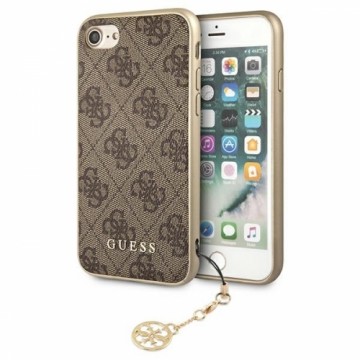 Guess GUHCI8GF4GBR iPhone 7|8|SE 2020 |  SE 2022 brown|brązowy hard case 4G Charms Collection