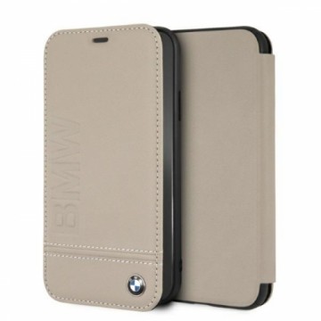 BMW BMFLBKI61LLST iPhone Xr book beżowy|taupe Logo Imprint