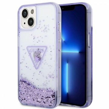 Guess GUHCP14MLFCTPU iPhone 14 Plus 6,7" fioletowy|purple hardcase Liquid Glitter Palm Collection