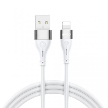 BWOO Minimalist Silicone 3A Cable X280L USB-A to Lightning white