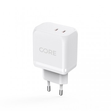 Forever CORE SMART PD wall charger 2xUSB-C 45W