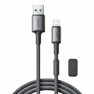 Joyroom S-A50 Unlimited Series 3A USB-A - Lightning Cable with Magnetic Organizer 1.2m - Gray