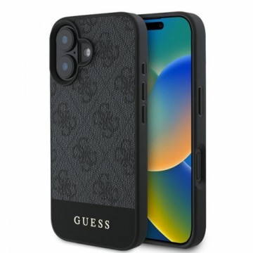 Guess GUHCP16MG4GLGR iPhone 16 Plus 6.7"  szary|grey hardcase 4G Bottom Stripe