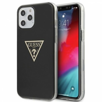 Guess GUHCP12LPCUMPTBK iPhone 12 Pro Max 6,7" czarny|black hardcase Metallic Collection