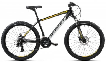 Velosipēds Romet Rambler R6.2 2024 black-yellow-19" / L