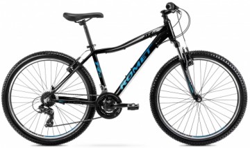 Bicycle Romet Rambler R6.0 JR 2024 black-blue-silver-19" / L