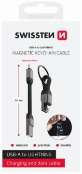 Swissten Magnetic Keychain USB-A - Lightning Vads 9.7cm