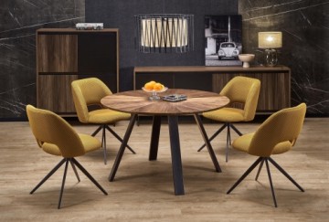 DANILO table walnut/black