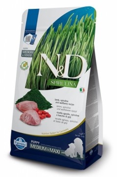 FARMINA N&D Spirulina Lamb Puppy MED/MAXI - dry dog food - 7 kg