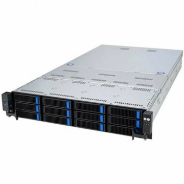 Platforma Asus Rack (2U) RS720A-E12-RS12 AMD Epyc 9004 (8x NVMe, 4x SATA/SAS, 2xM.2, 4xGPU, 2x10Gbe, IPMI, 1+1 2600W)