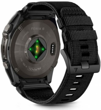 Tech-Protect watch strap Nylon Classic Garmin fenix 5/6/6 Pro/7/8 47mm/E, black