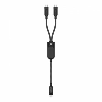 Acefast C5 USB-C - USB-C | USB-C 2in1 100W 480Mb|s cable - black