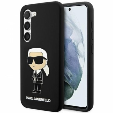 Karl Lagerfeld KLHCS23MSNIKBCK S23+ S916  hardcase czarny|black Silicone Ikonik