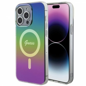 Guess GUHMP15XHITSK iPhone 15 Pro Max  6.7" wielokolorowy|rainbow hardcase IML Iridescent MagSafe