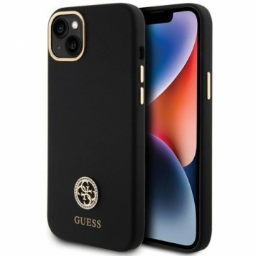 Guess GUHCP15M4DGPK iPhone 15 Plus | 14 Plus 6.7" czarny|black hardcase Silicone Logo Strass 4G