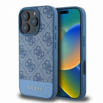 Guess GUHCP16XG4GLBL iPhone 16 Pro Max 6.9" niebieski|blue hardcase 4G Bottom Stripe