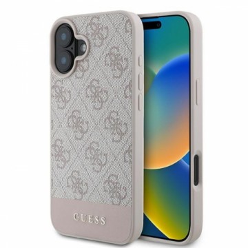 Guess GUHCP16MG4GLPI iPhone 16 Plus 6.7" różowy|pink hardcase 4G Bottom Stripe