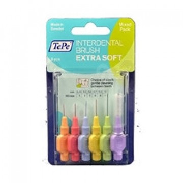 Tepe Start MIX (Extra Soft) Intermittent Brushes 6 pcs