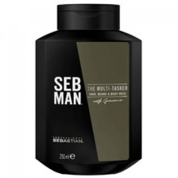 Sebastian Professional SEB MAN The Multitasker Hair, Beard & Body Wash - Shampoo for hair, beard and body