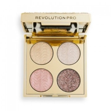 Makeup Revolution Ultimate Crystal Eye Quad Champagne Crystal - Eyeshadow Palette 3.2 g