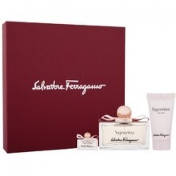 Salvatore Ferragamo Signorina Gift set EDP 100 ml, body lotion 50 ml and miniature EDP 5 ml