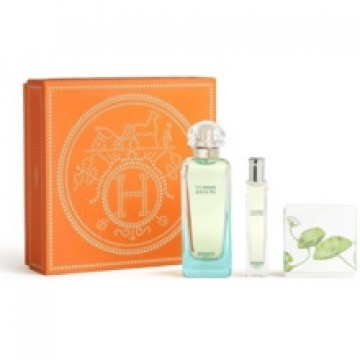 Hermes Un Jardin Sur le Nil Dárková sada EDT 100 ml, EDT 15 ml a tuhé mýdlo 50 g