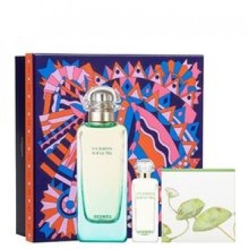 Hermes Un Jardin Sur Le Nil Gift Set EDT 100ml, Solid Soap 50g and Mini EDT 7.5ml